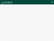 Tablet Screenshot of huroncapital.com